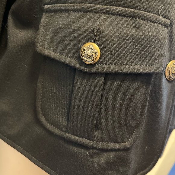 Beautiful Military Style Jacket in a black tone. - Picture 2 of 5